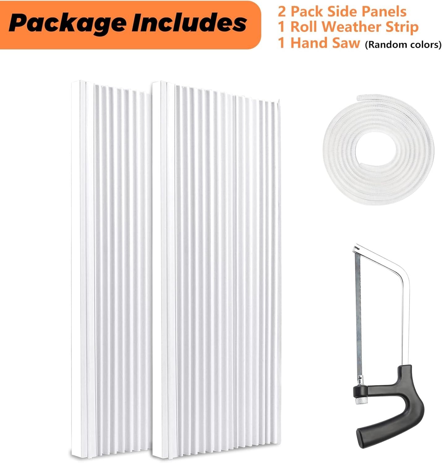 Window AC Insulation Side Panels – Easy Install, Double Layer Design