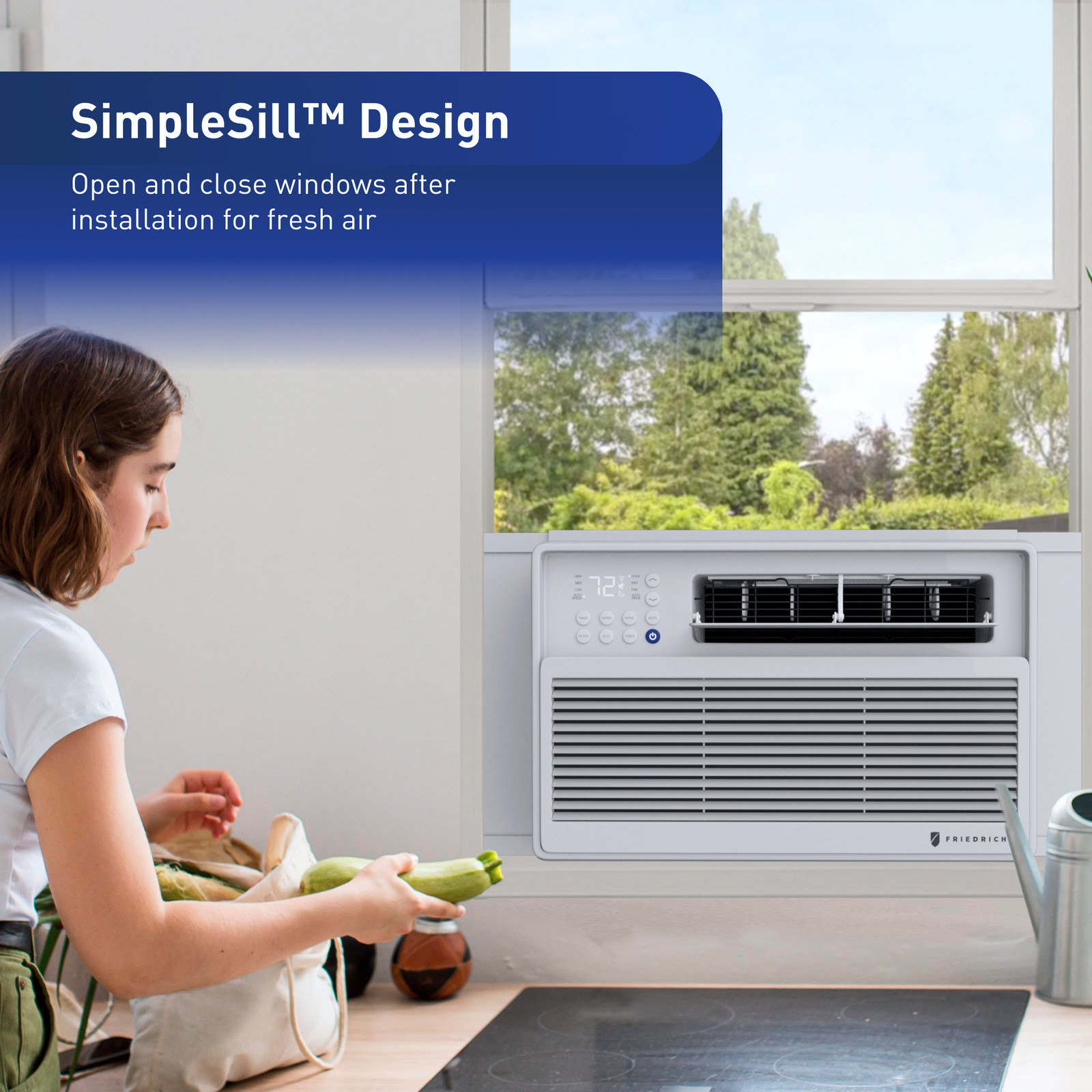 Friedrich Chill Premier Inverter Window AC 8,000 – 15,000 BTU 115V Inverter