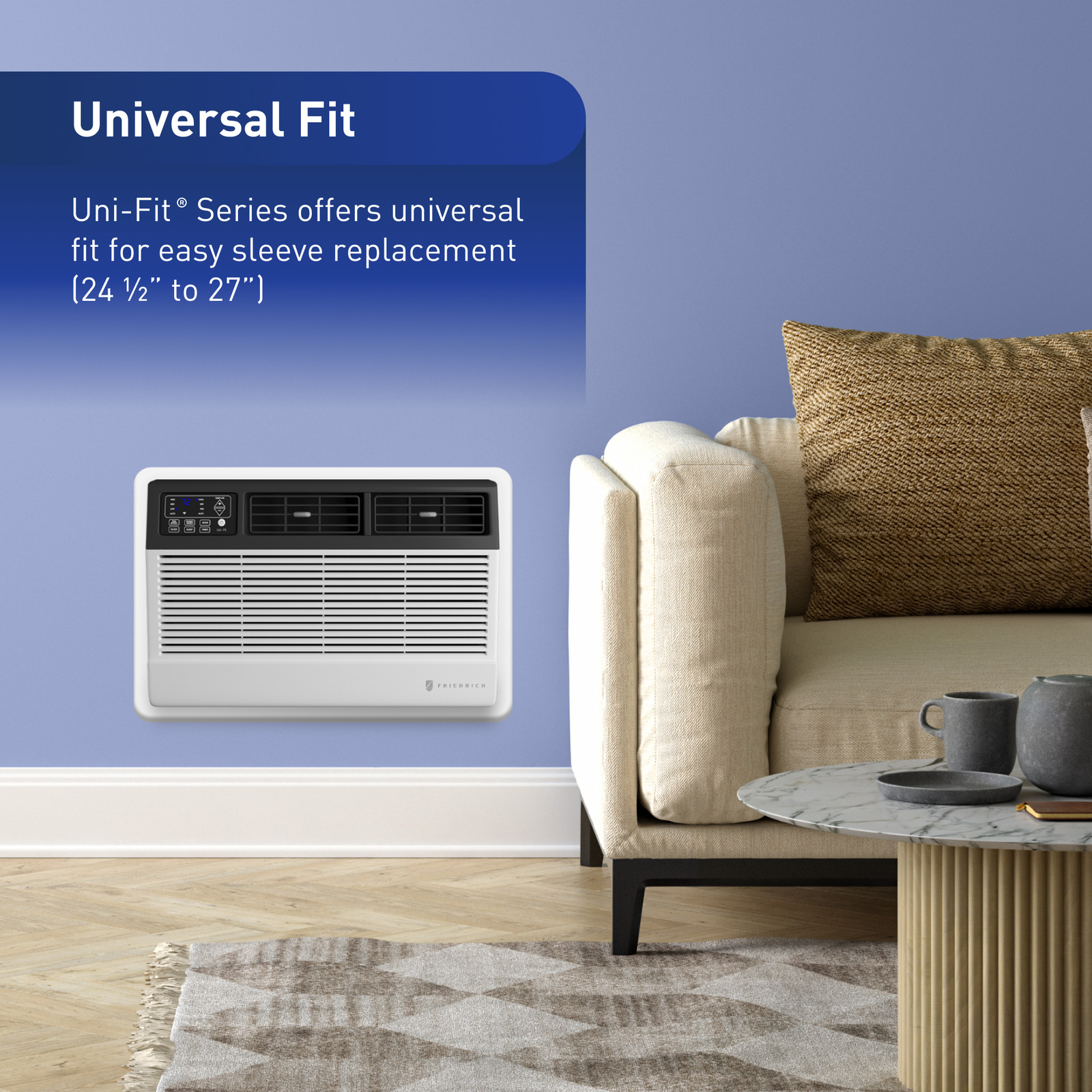 Friedrich Uni-Fit Thru-Wall AC 10,000 – 14,000 BTU 230V Cool Only
