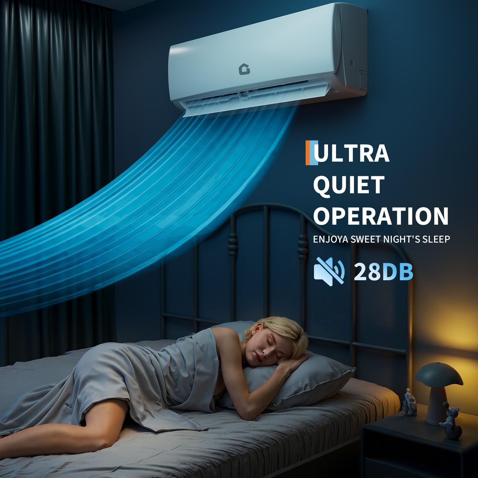 12000 BTU High Efficiency Hyper Series Mini Split Heat Pump Air Conditioner 230V