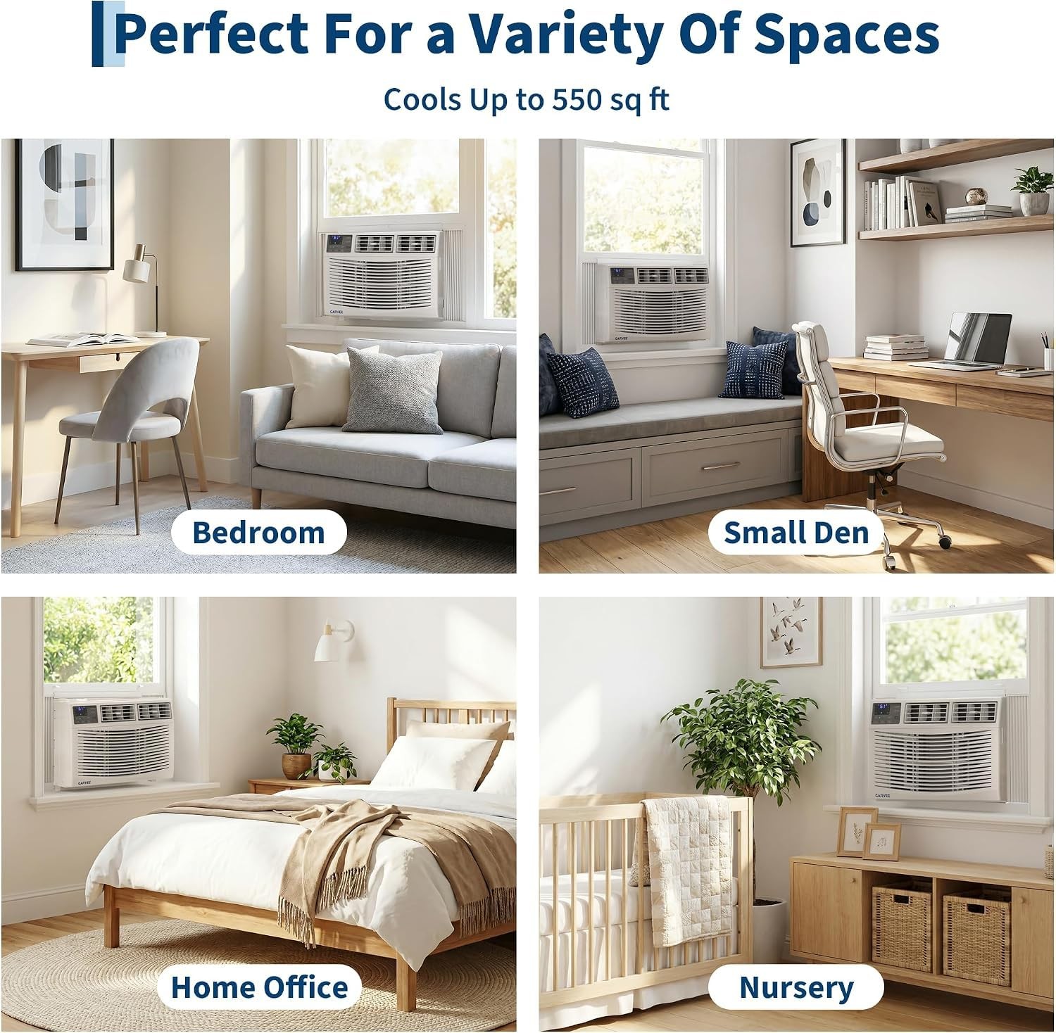 Window Air Conditioner 12000 BTU with WiFi, Energy Efficient Window AC Unit C…