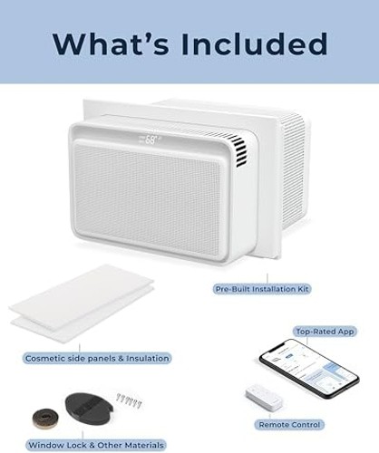 Windmill Window Air Conditioner – Quiet & Smart, Easy Install, Voice-Enabled,…