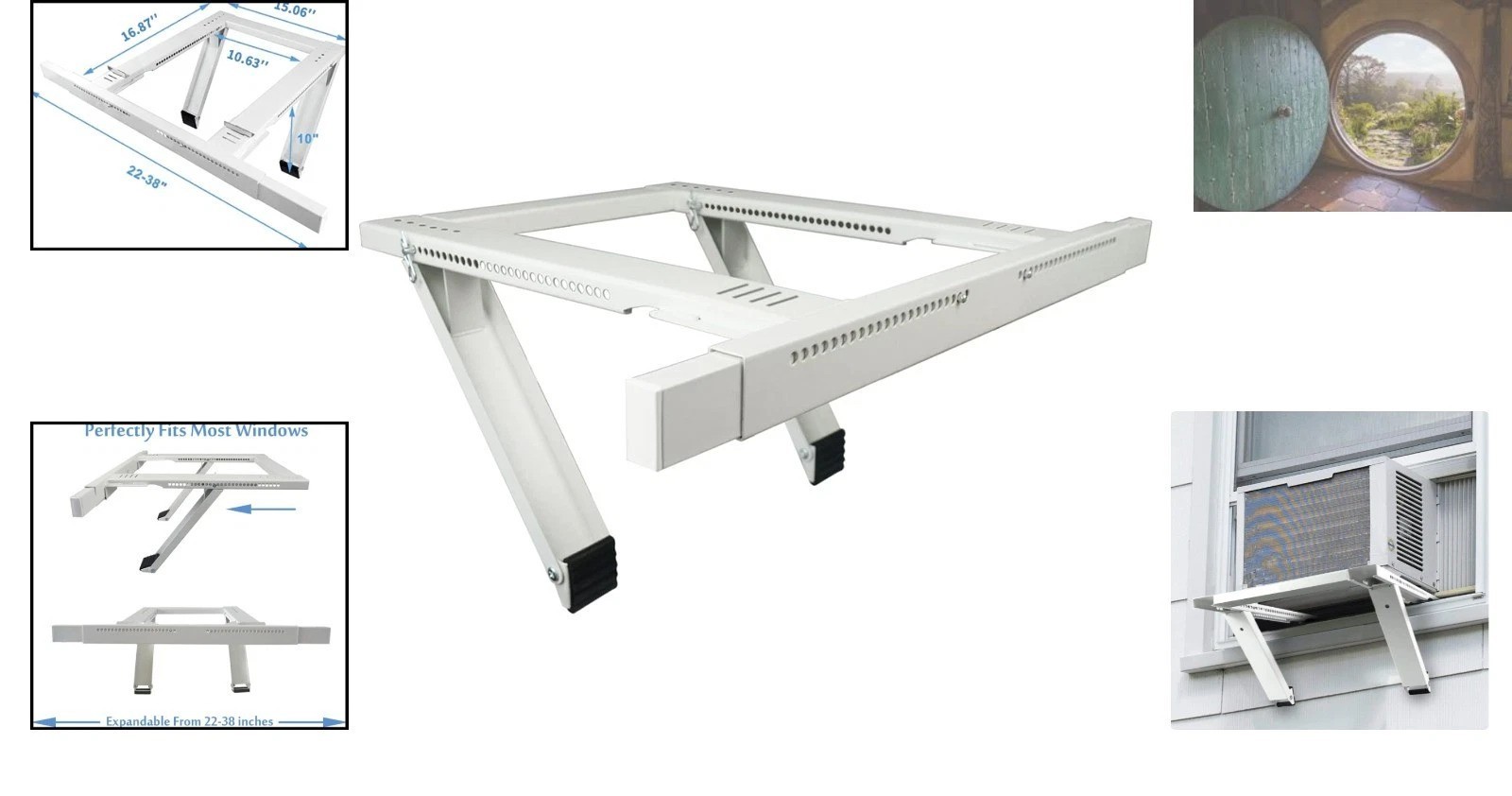 Easy Install Heavy Duty AC Support Bracket | Fits Most Windows | Up to 200 lbs