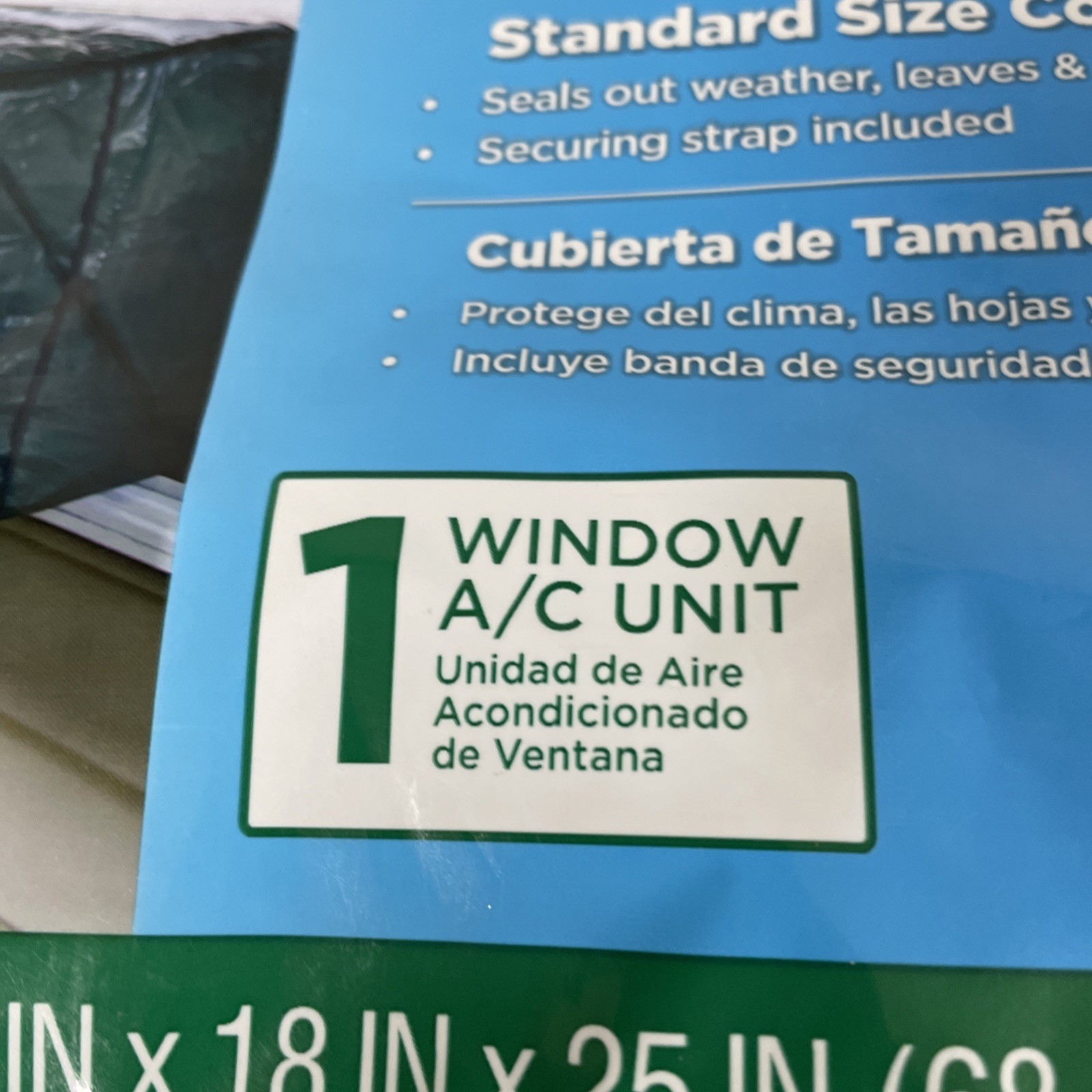 Duck Brand Window Unit Air Conditioner Cover – Size 27″X18″X25″