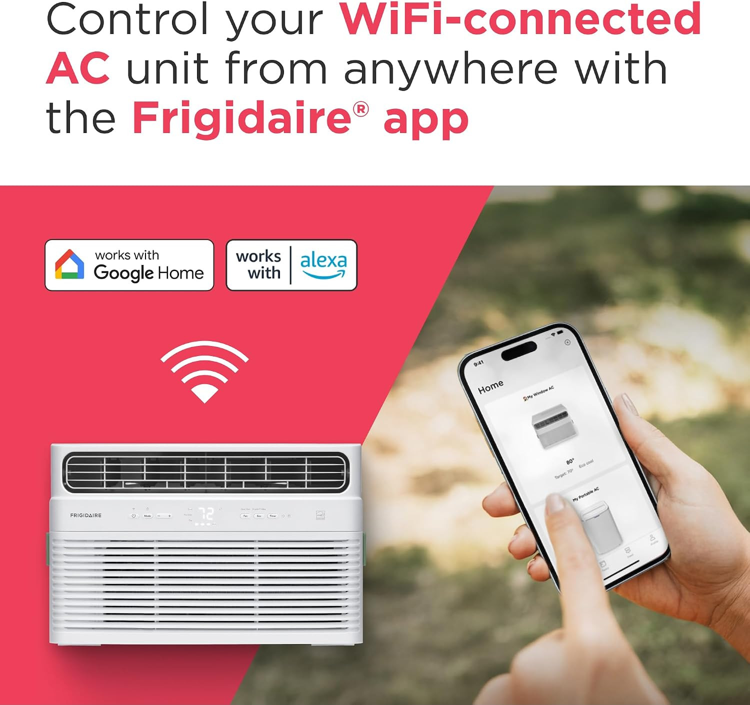 Frigidaire 8,000 BTU Smart Inverter Window Air Conditioner with Wi-Fi and Energy