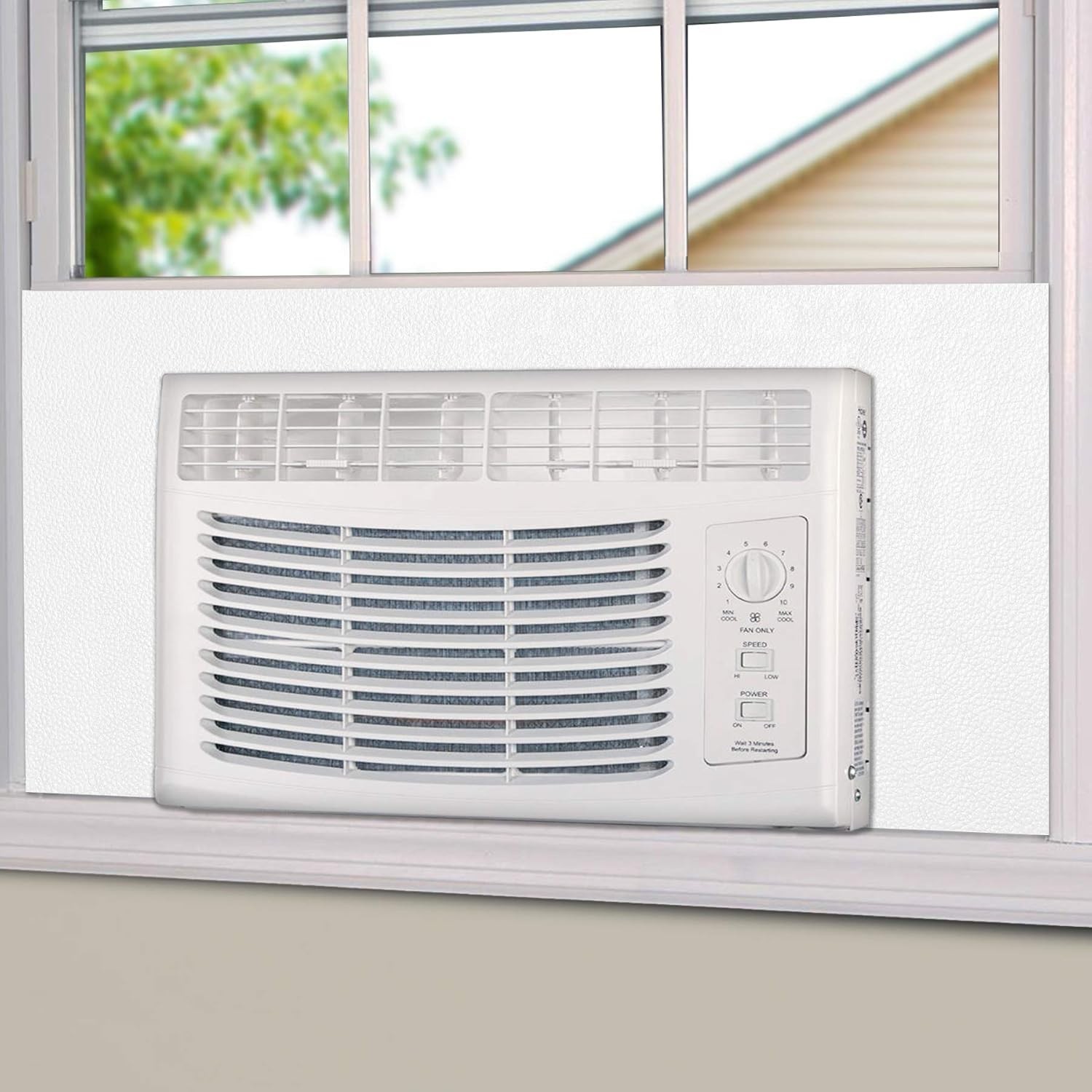 BJADE’S Window Air Conditioner Side Insulated Foam Panel One-piece Full Surround