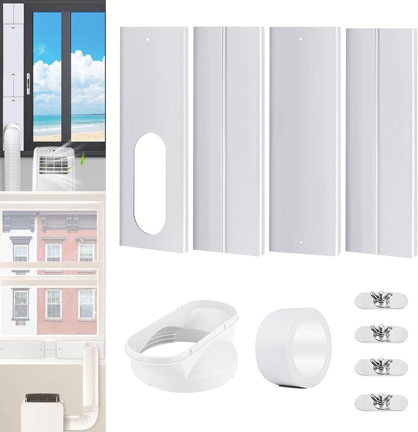 PVC Exhaust Hose Window Seal for Portable Air Conditioners – Space-Saving Design