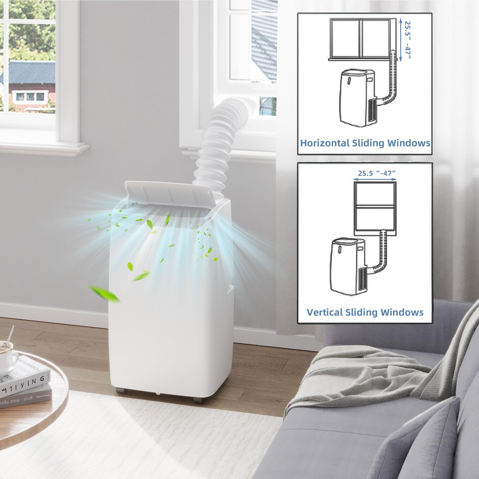 14,000 BTU Portable Air Conditioners with Remote Control 3-in-1 Air Conditioner