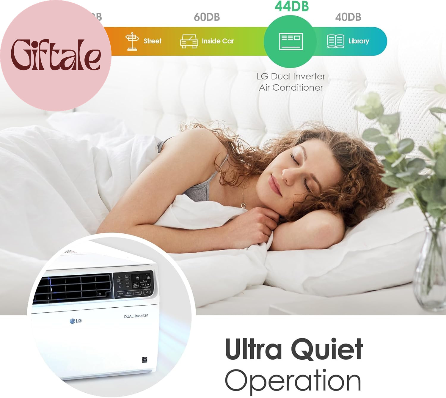14000 BTU Window Air Conditioner Energy Saving Dual Inverter Remote Control Wifi