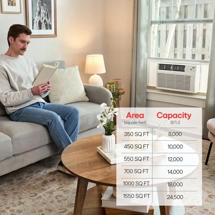 LG 12,000 BTU SMART WI-FI WINDOW AIR CONDITIONER COOLS UP TO – Scratch & Dent