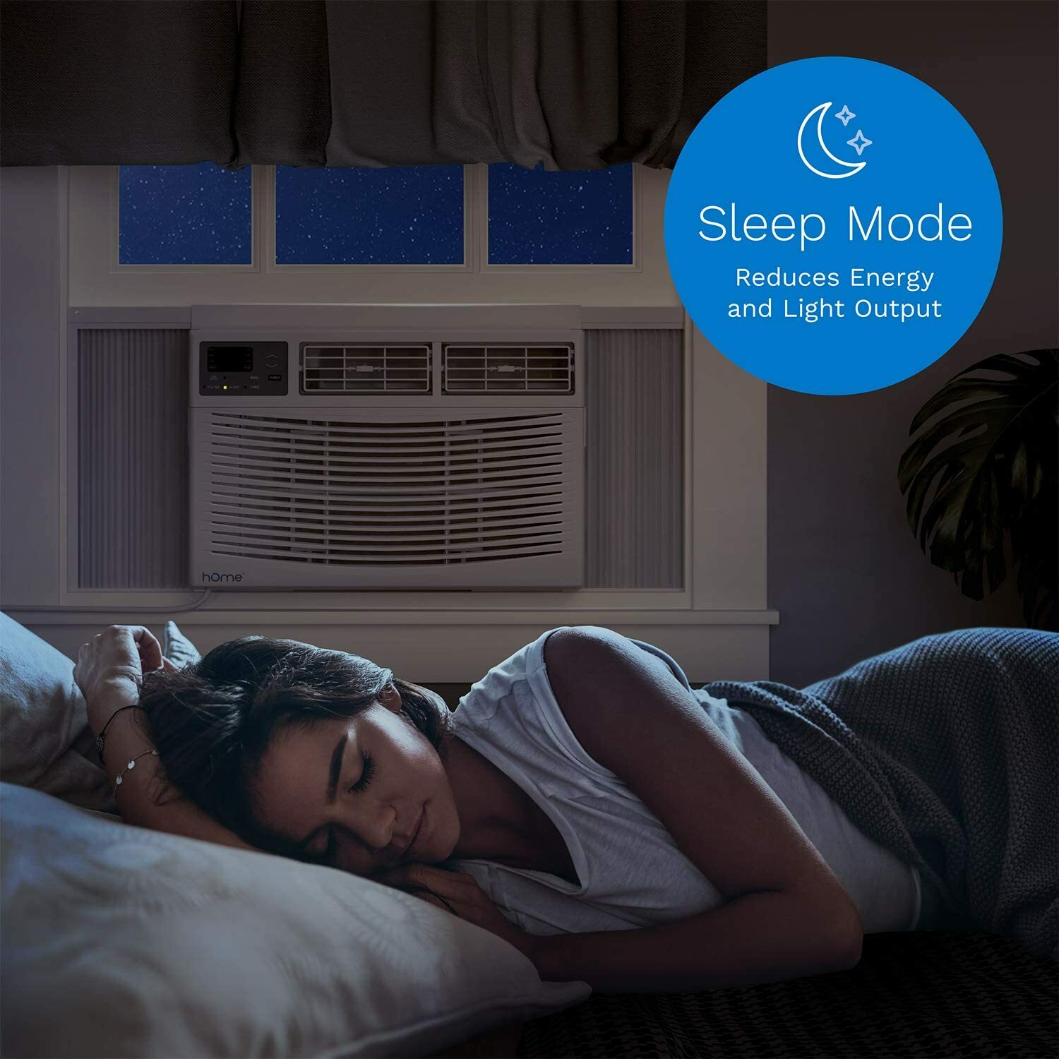 hOmeLabs 8,000 BTU Window Air Conditioner – Energy Star Certified + Window Kit