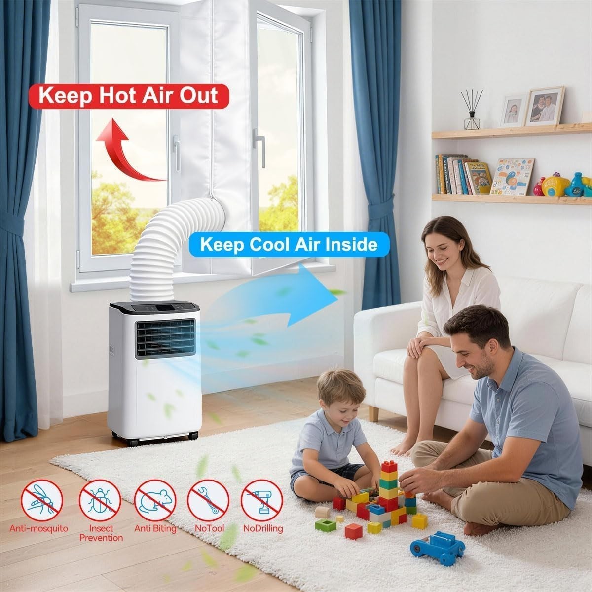 Energy-Saving Window Seal Kit for Portable Air Conditioners
