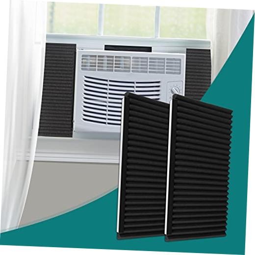 Window Air Conditioner Foam Insulating Panels Kits, AC Units Insulation Black