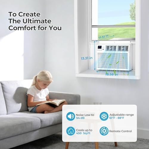 Electactic Window Air Conditioner 10,000 BTU, Air Conditioner Window Unit Up …