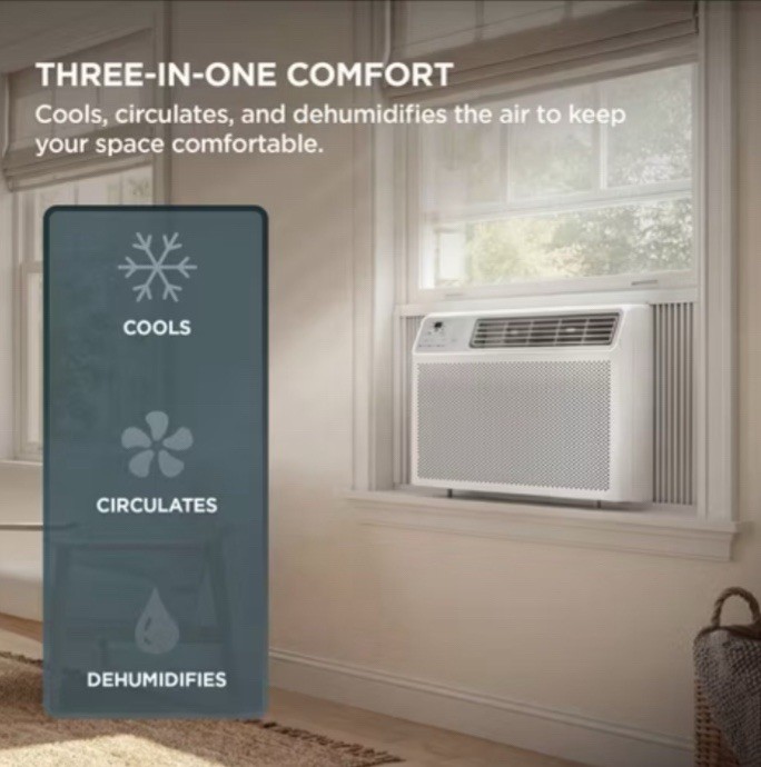 TCL 8,000 BTU WINDOW AC White Remote App Voice Dehumidifier 301-350 sq ft