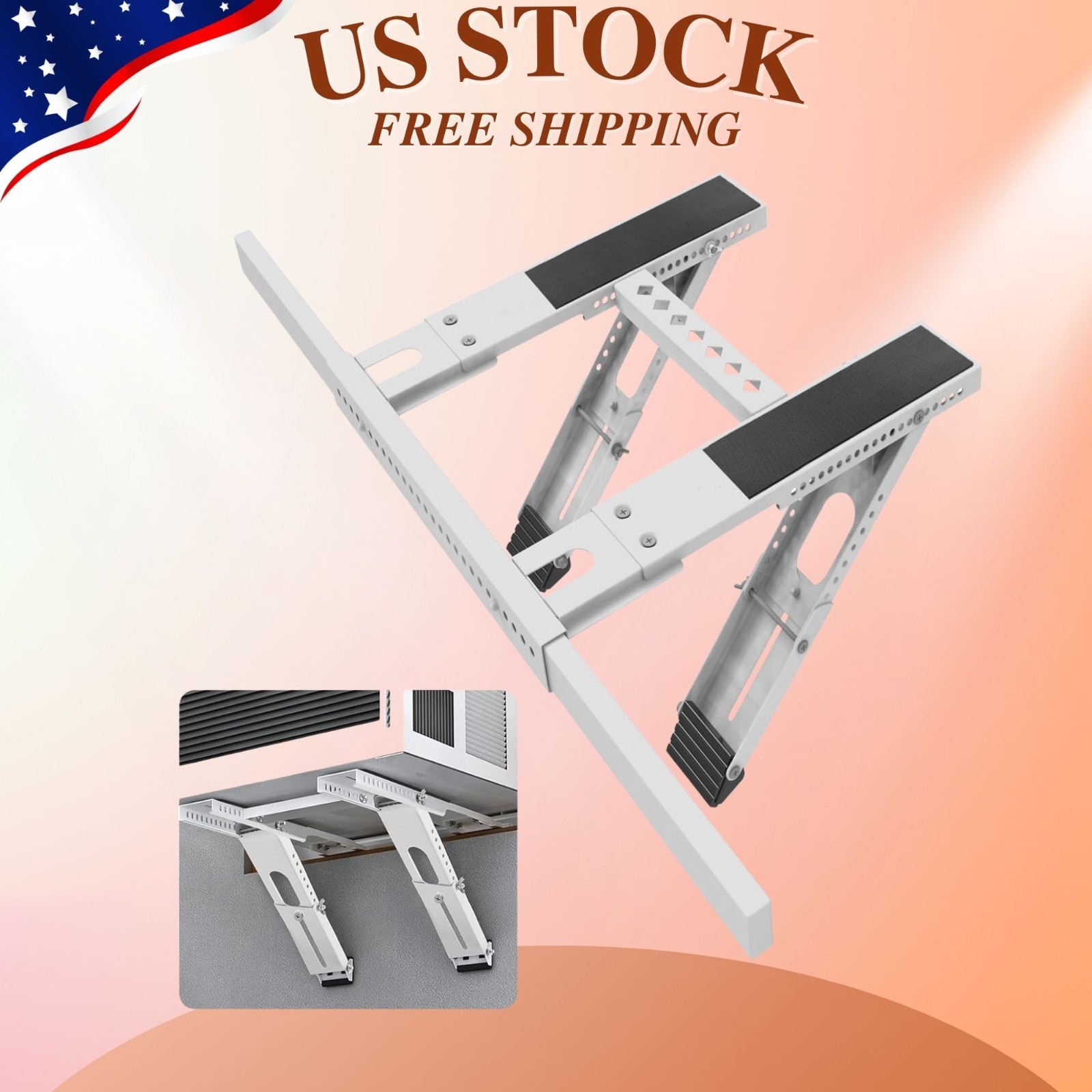 NEW Universal Window AC Support Bracket No-Drill Heavy Duty up to 200lbs AC Moun