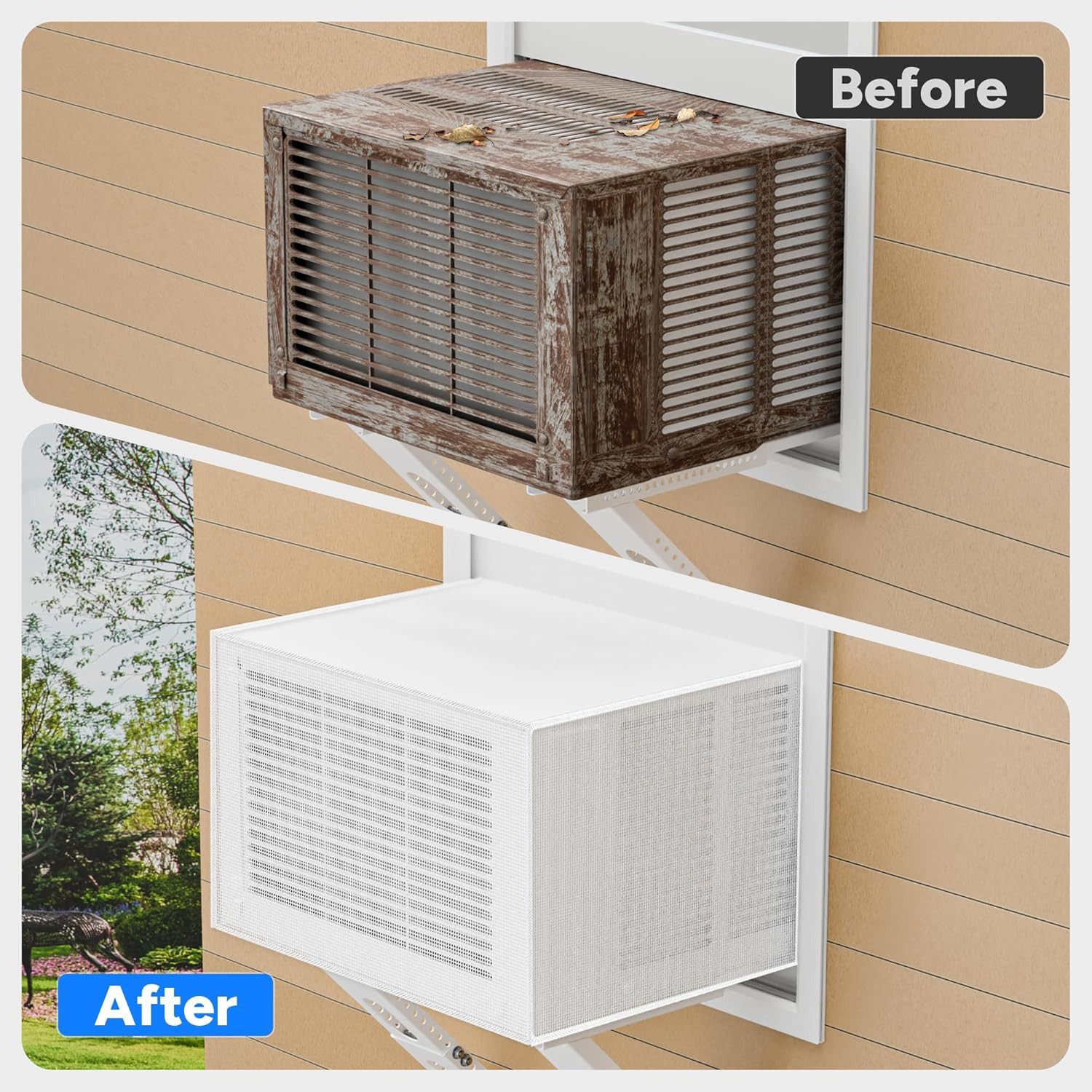 Air Conditioner Mesh Cover Midea U Shaped AC 8000BTU 10000BTU 12000BTU