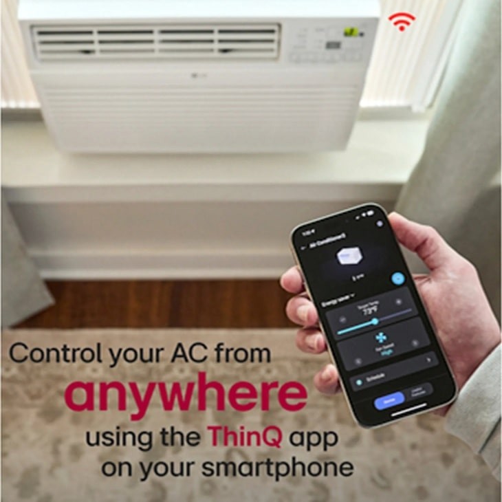 LG 12,000 BTU SMART WI-FI WINDOW AIR CONDITIONER COOLS UP TO – Scratch & Dent
