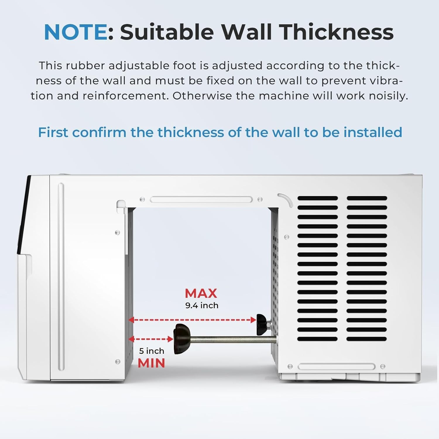U-Shaped Window Air Conditioner, 12000BTU 120V AC Units Cools up to 550 Sq. Ft