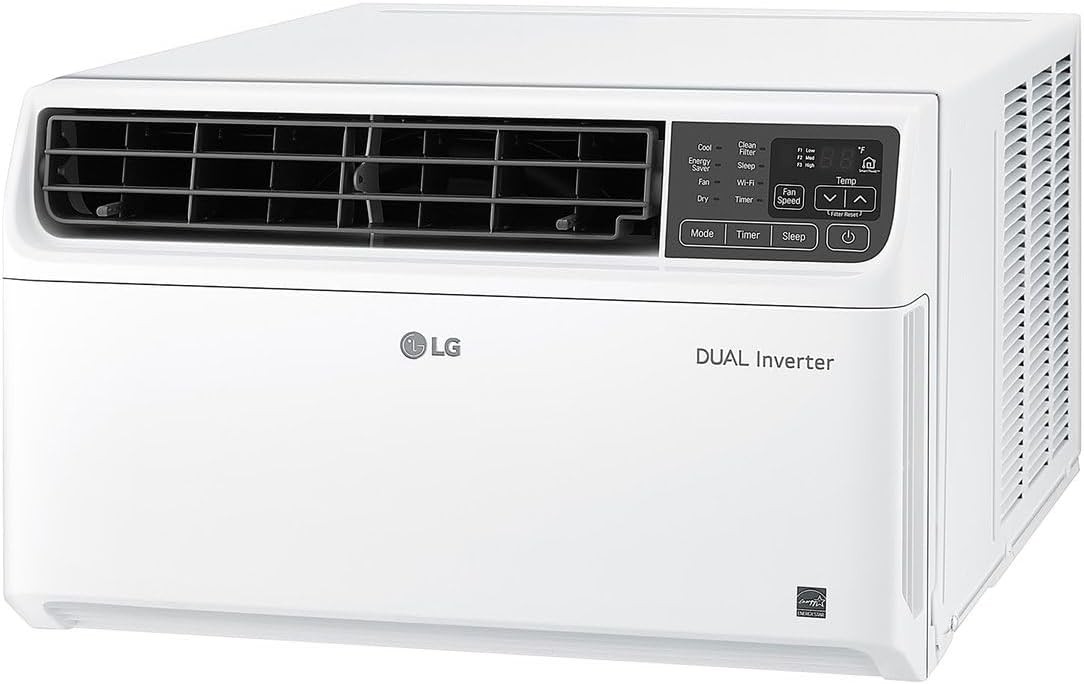 LG 12,000 BTU Dual Inverter Smart Window Air Conditioner, Cools 550 Sq. Ft. 115V