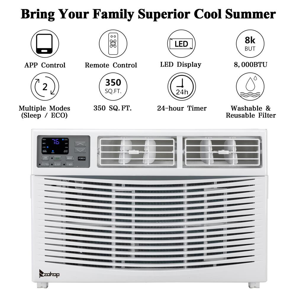 Zokop 5000 BTU-14000 BTU Portable Window Conditioner Electric Cooling AC Unit