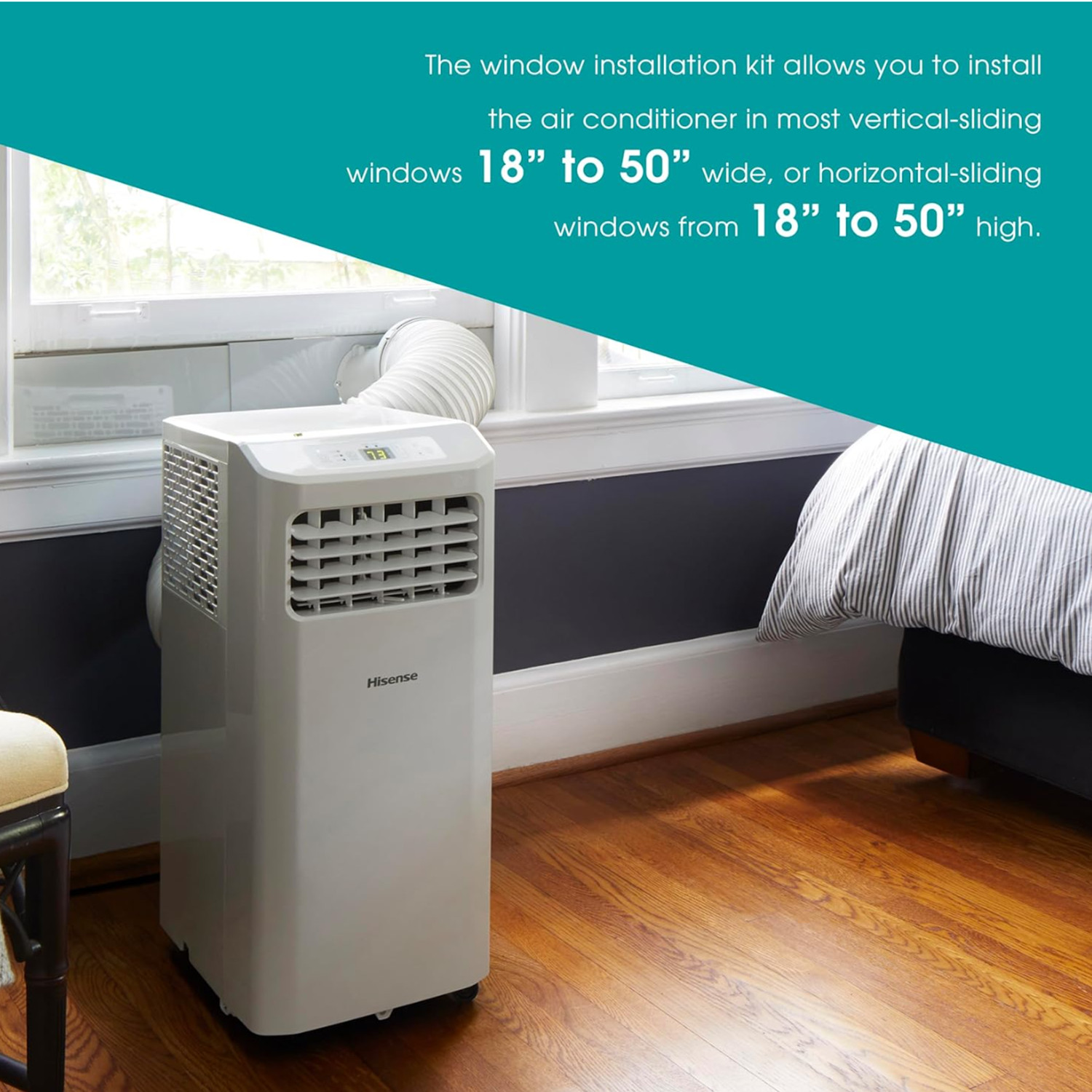 Hisense Portable Air Conditioner 6,000 BTU, White – AP0625CR1W