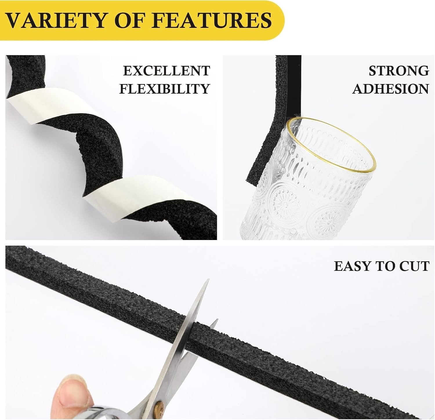 Energy-Saving AC Window Seal Kit – 13FT Neoprene Foam Insulation Tape, 2 Rolls
