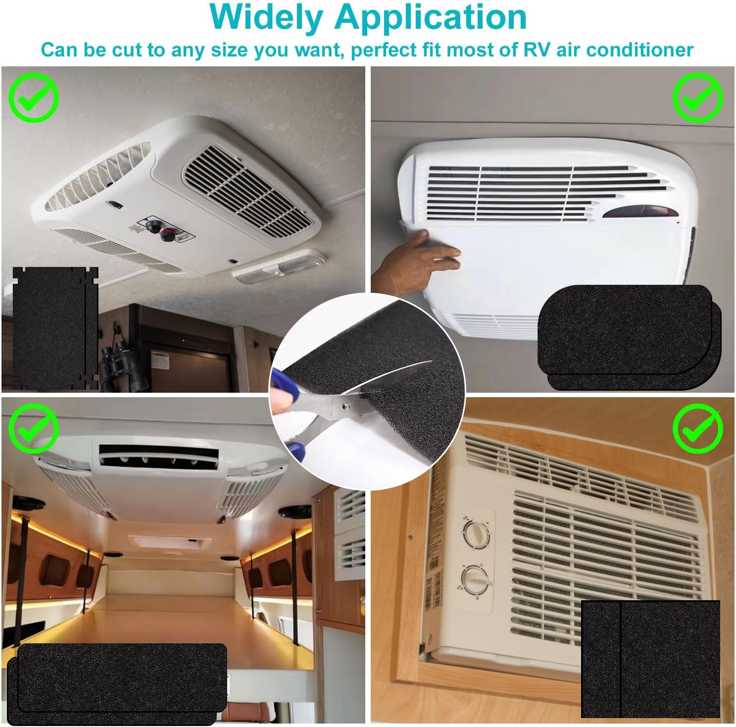 RV A/C Filters Replacement, 16 X 40 X 1/4 Inches RV Air Conditioner Replacement