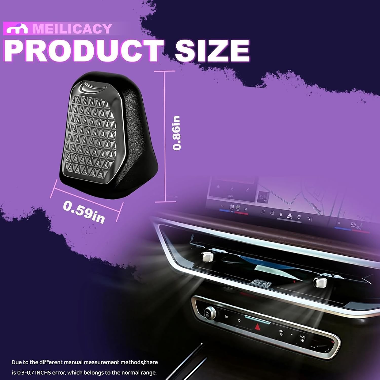 Air Vent Outlet AC Control Knob Fit for BMW X5 G05 G18 X6 G06 X7 G07 XM G09 2023