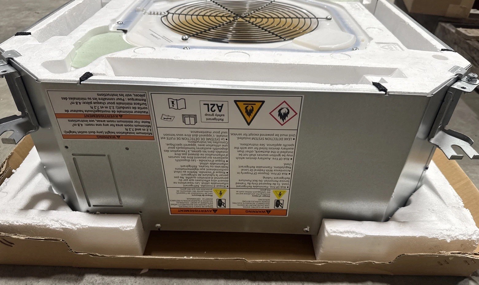 Friedrich FPHFC12A3D Mini-Split Air Handler 14500 BtuH, 550 sq ft, GRILL MISSING