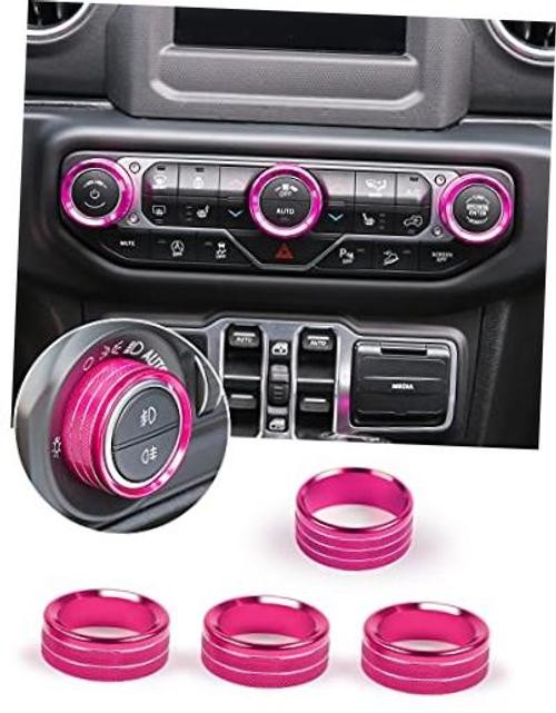 HVAC Climate Control Panel Knob Trim Kit & Light Control Switch Cover, Air