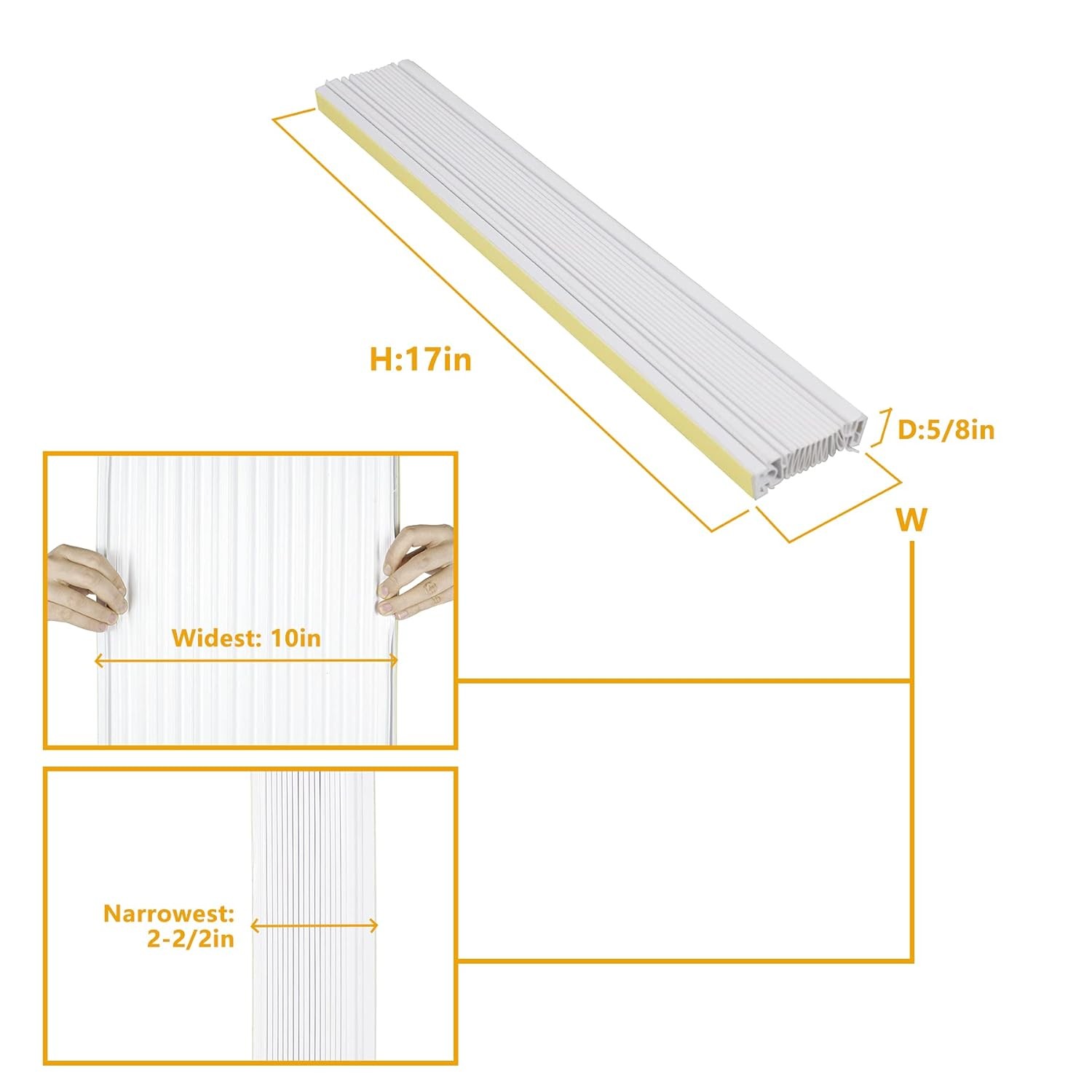 Window AC Insulating Side Panel Kit Fits for Window Air Conditioner Units Replac