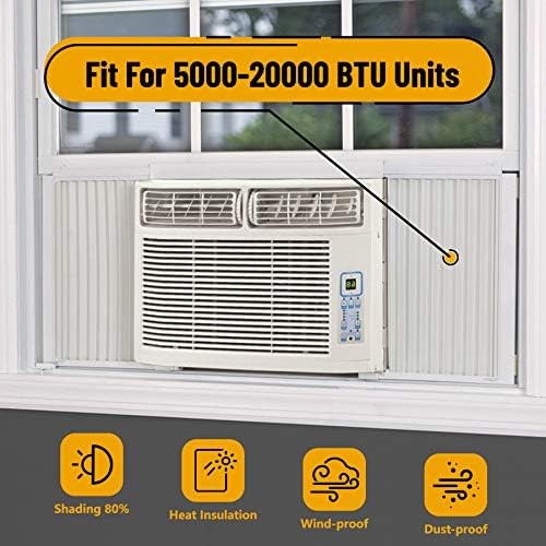 LBG Products Air Conditioner Side Panel Kit for Window AC Units, Fits Up to 1…