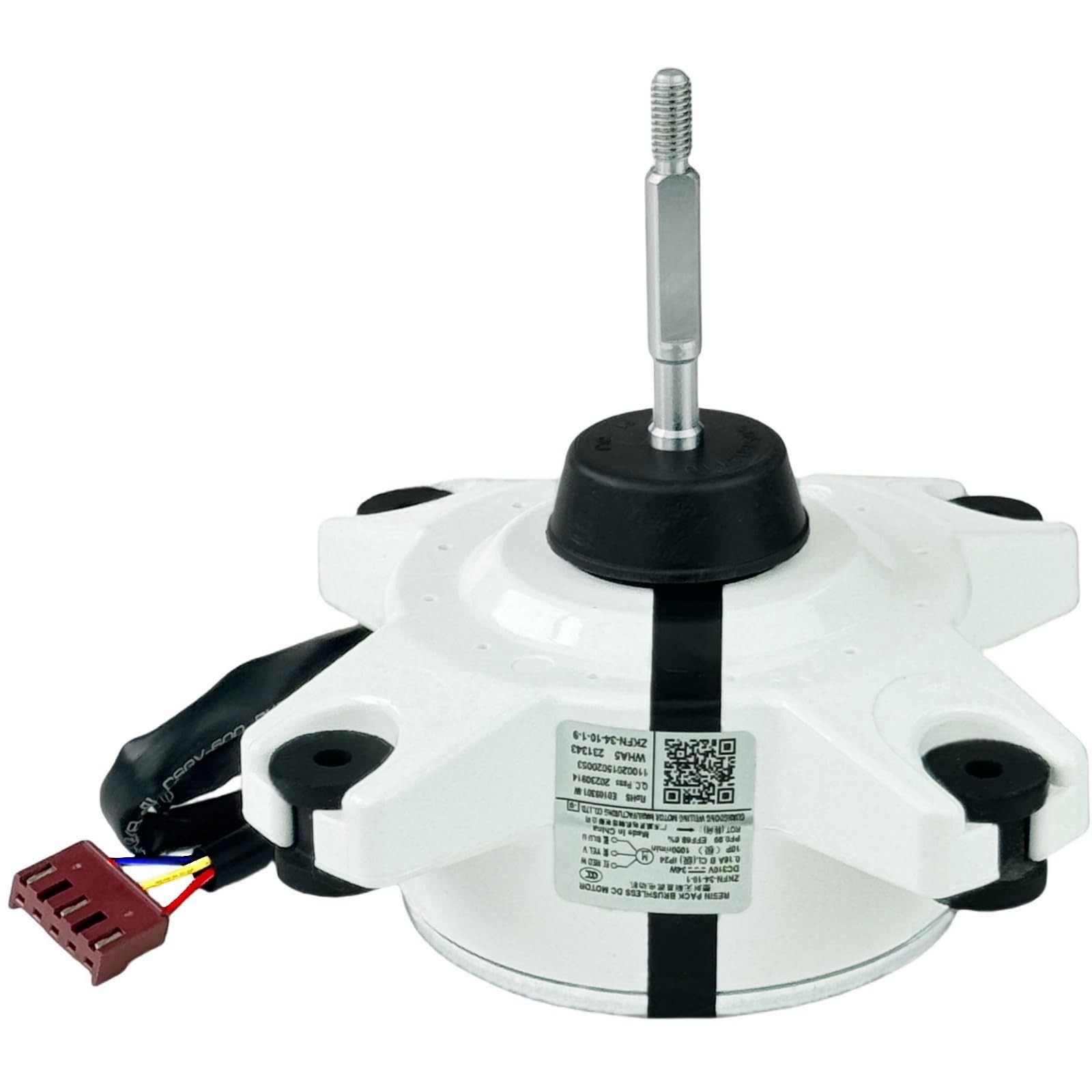 Brushless DC Motor for Air Conditioner Control – 34W, 1000 RPM, 3-Wire Connector