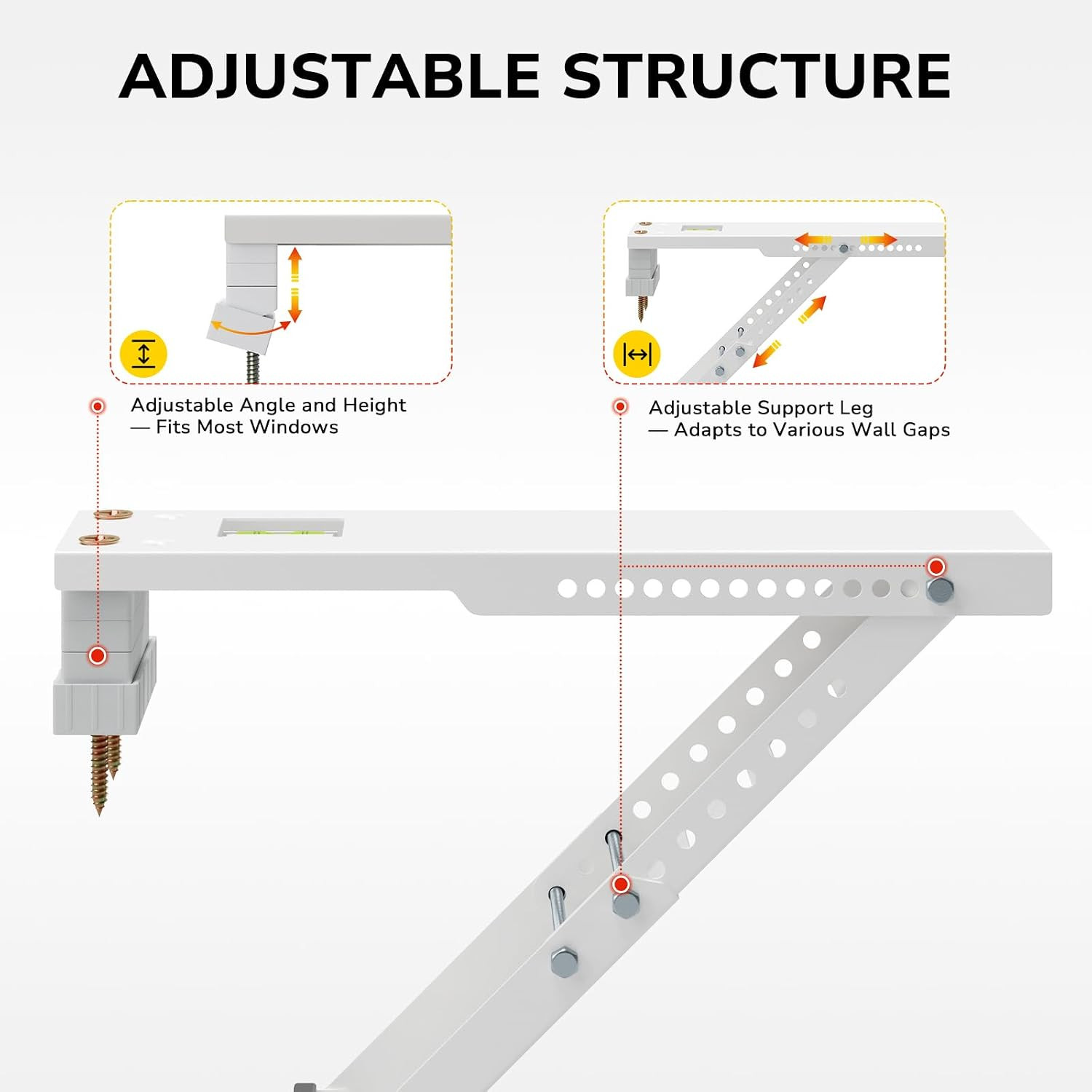 AC Window Air Conditioner Support Bracket Heavy Duty, Window AC Bracket Universa