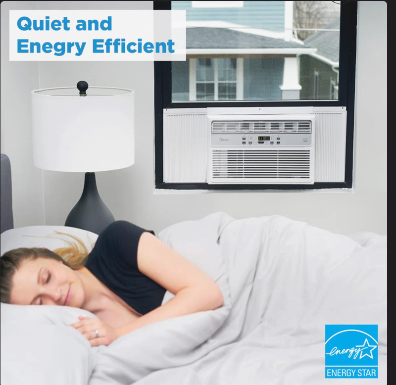 Midea EasyCool 8000 BTU Window Air Conditioner Energy Star Remote MAW08R1BWT