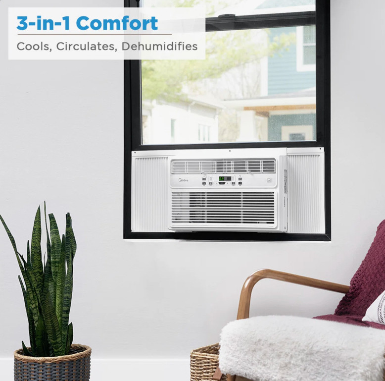 Midea EasyCool 8000 BTU Window Air Conditioner Energy Star Remote MAW08R1BWT