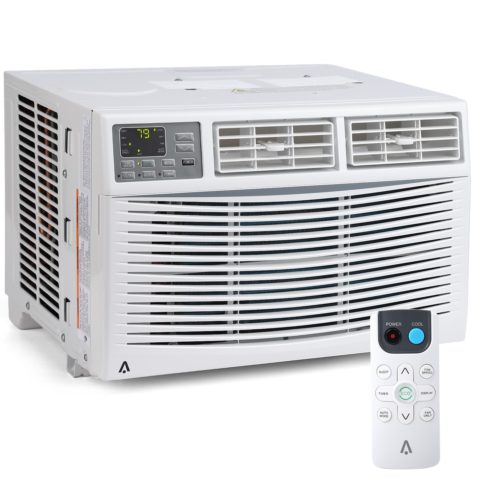 8000 BTU Window Air Conditioner Remote 3 Speed Fast Cooling AC Unit 350 Sq.Ft US