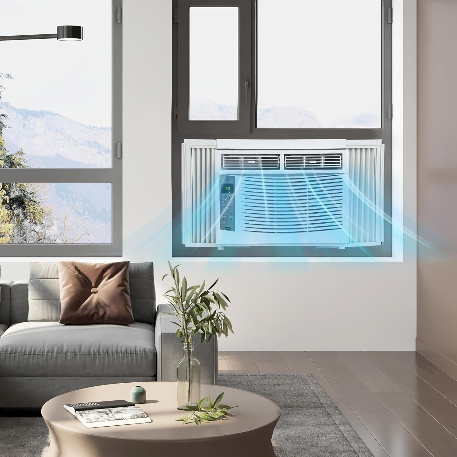 6000 BTU Window Air Conditioner AC Unit with WiFi & App Control & Remote Control