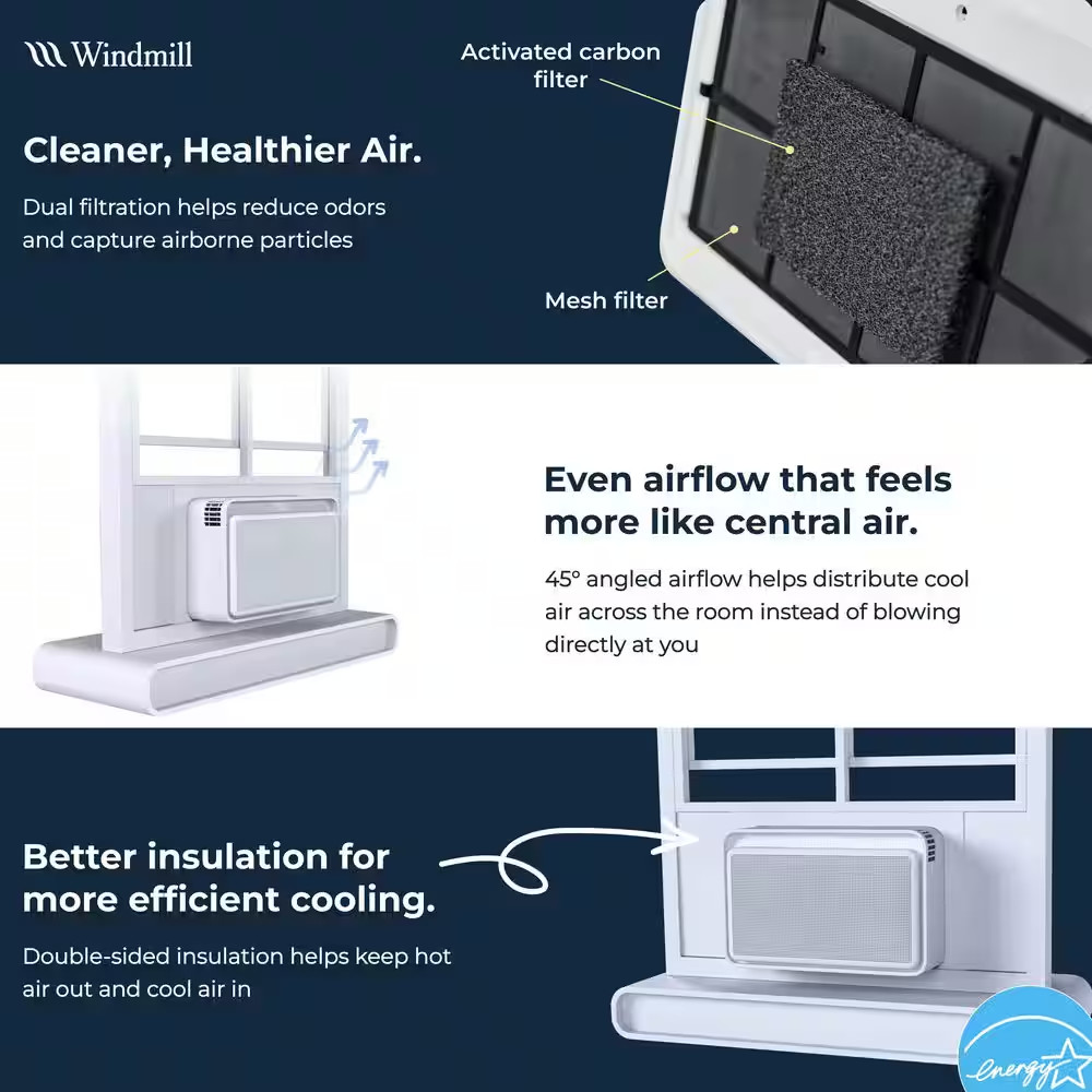 8,000 BTU 115-Volts QUIET Smart Inverter Window Air Conditioner, Wi-Fi/Remote, #