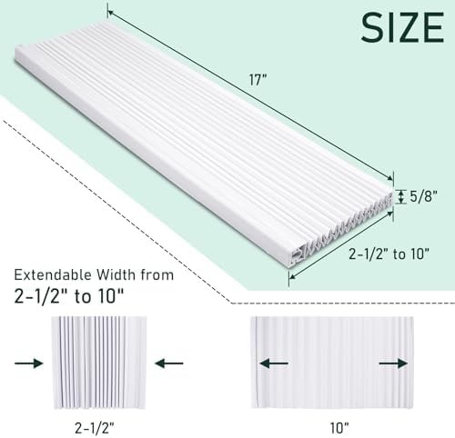 Flehomo Window Air Conditioner Side Panels with Double Layers, Adjustable Ins…