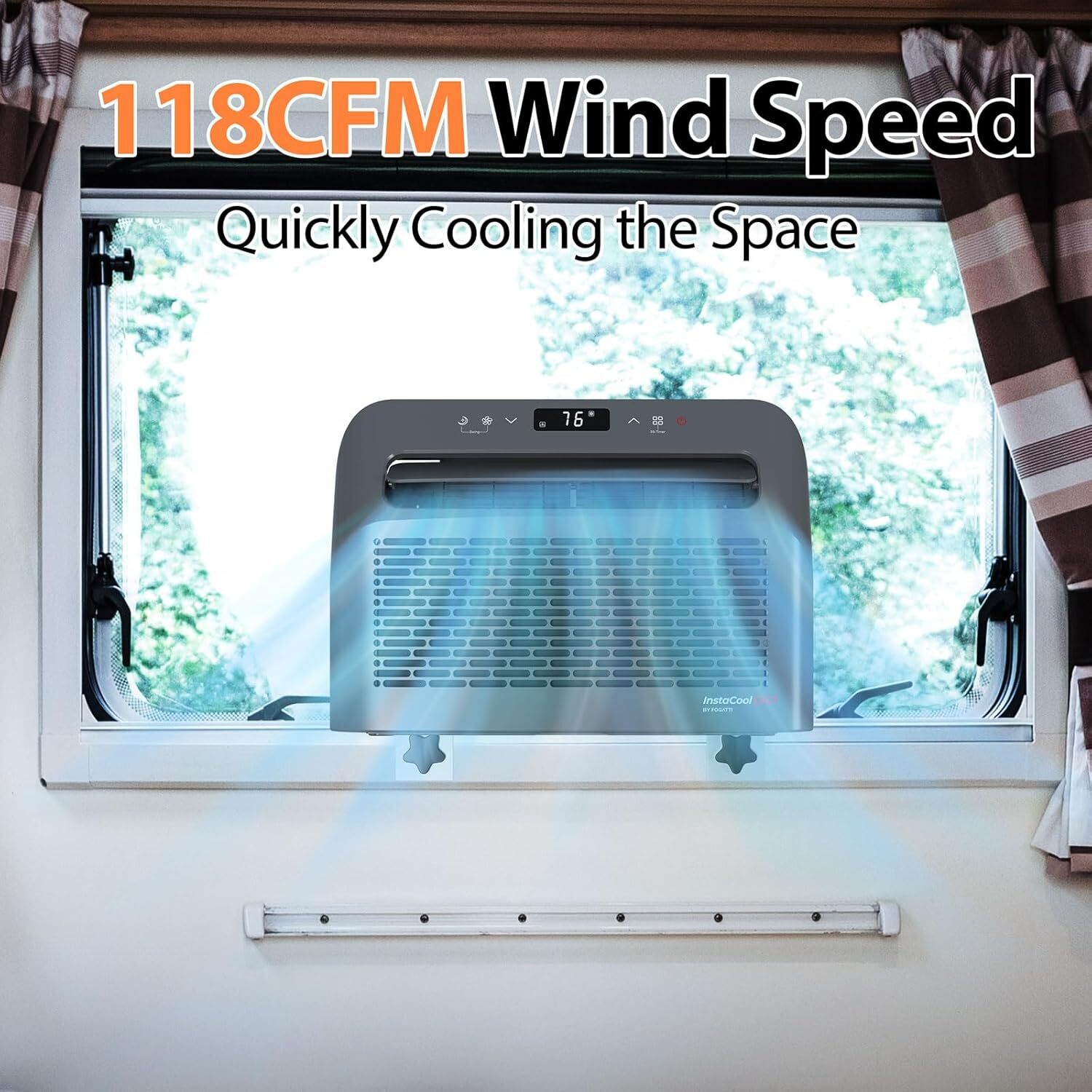 6,500 BTU RV Windows Air Conditioner 120V 4-in-1 AC Unit -Certified Refurbished!