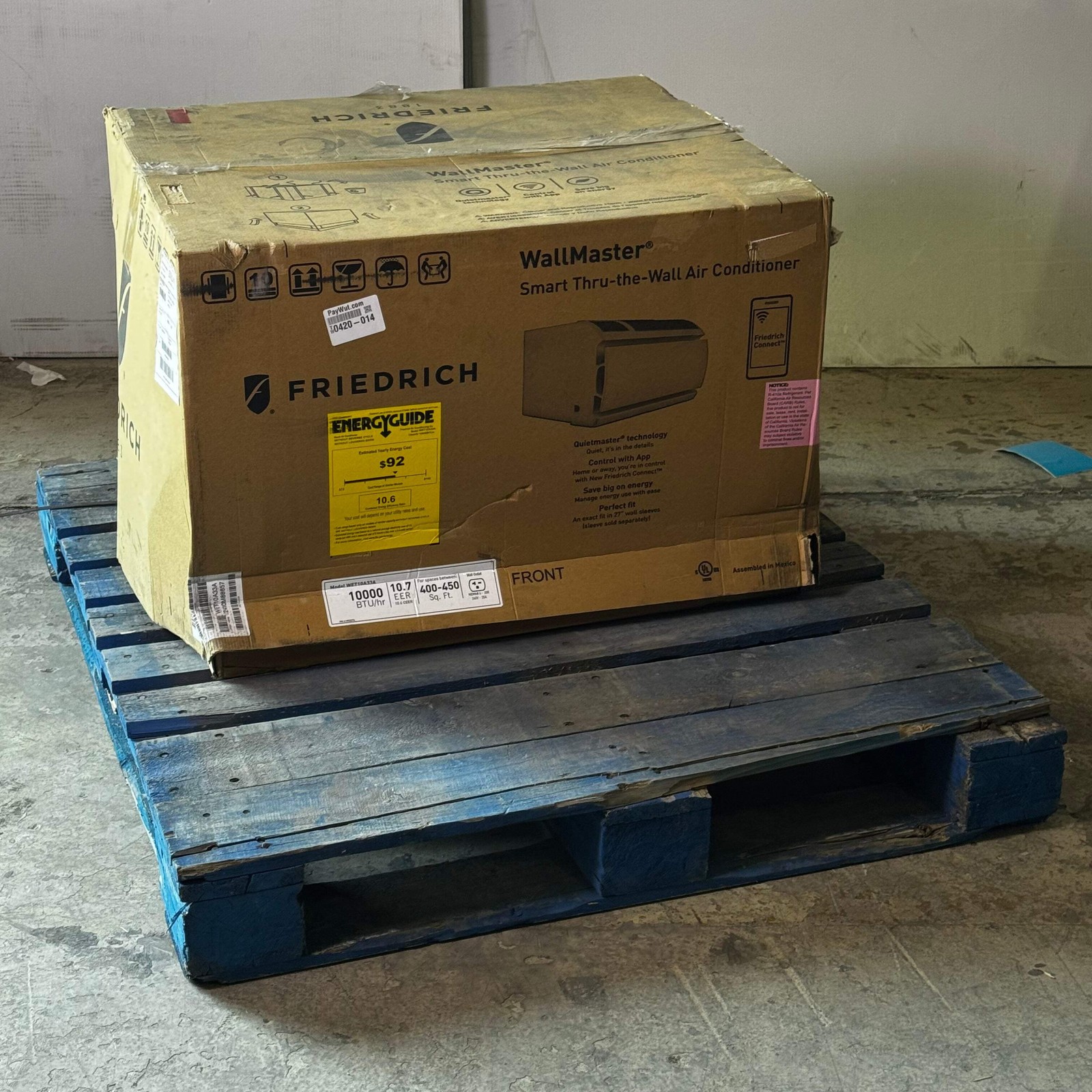 FRIEDRICH Wall Air Conditioners 12000 BTU Cool, 230V White WET10A33A (New Other,