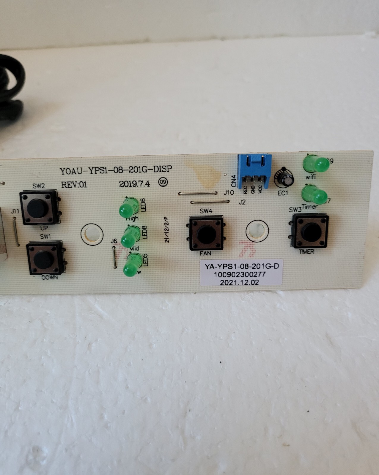 Replacement Panel Kit Display For GE AIR CONDITIONER APWA11YBBWL1 11K BTU…