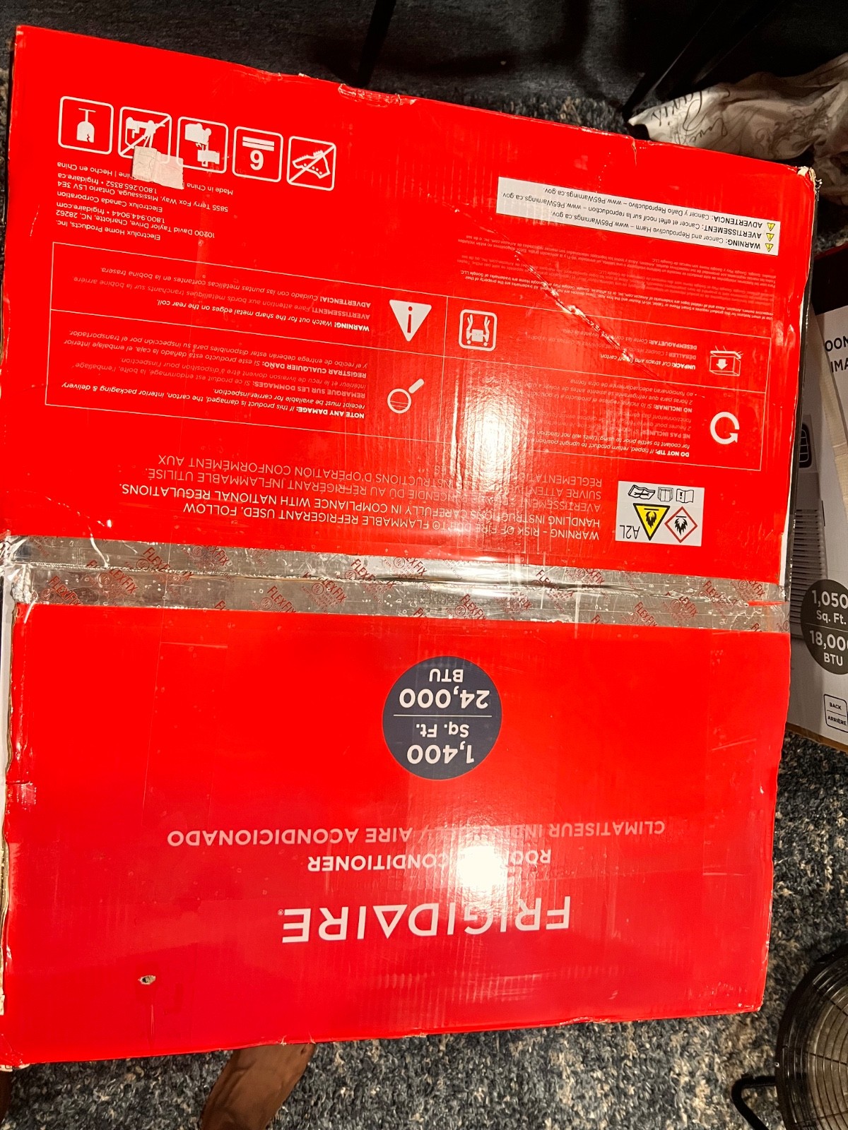 Brand New White Frigidaire Air Conditioner 24000 BTU
