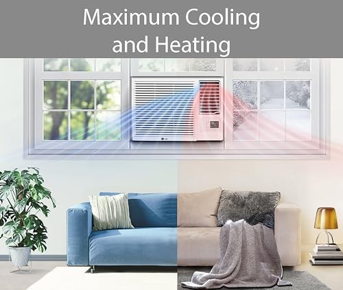 WHITE – LG 18,000 BTU WINDOW AC COOL HEAT W/REMOTE 208V R32 LW1823HR