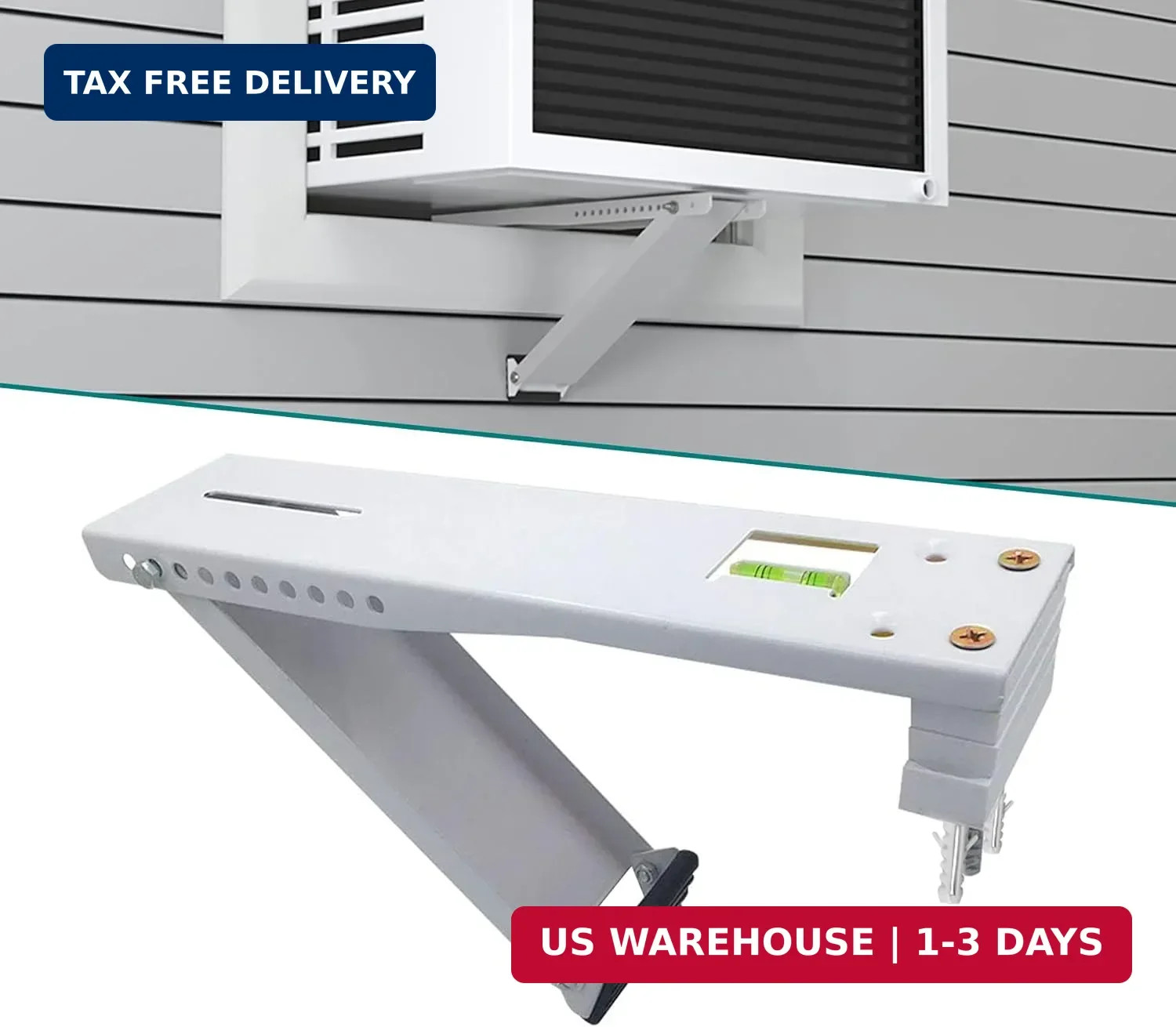 Daisypower Window Air Conditioner Bracket Heavy Duty, Sturdy Structure Supports