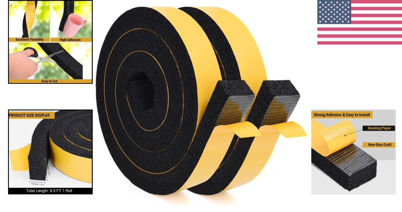 Multi-Purpose Window Air Conditioner Foam Tape – 13ft Insulation Solution