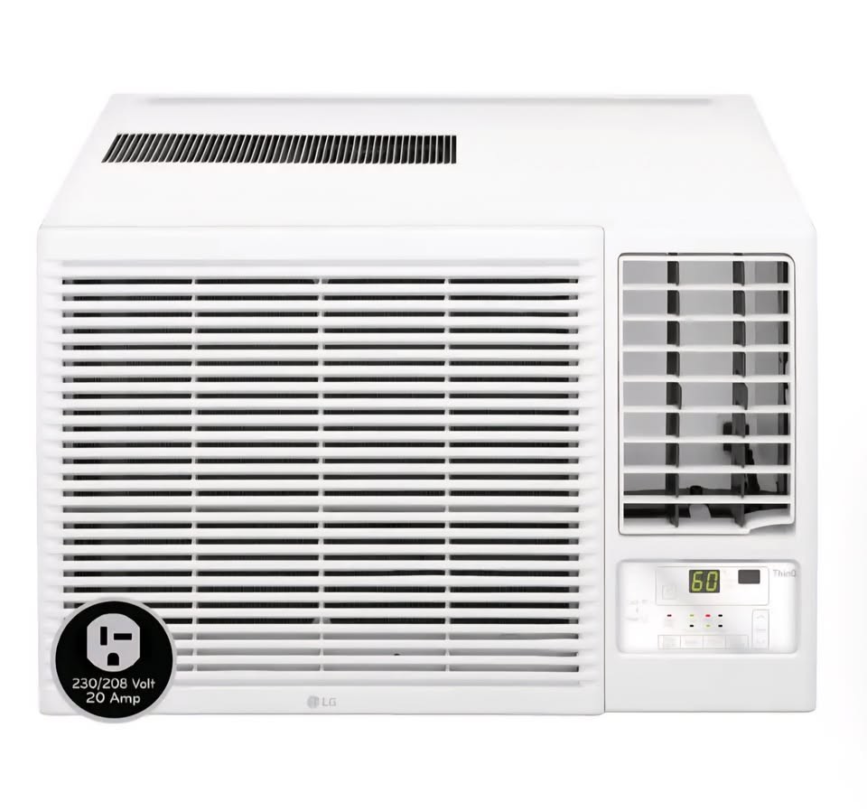LG LW1823HR 18000 BTU Window AC w/ Heat, Remote, Timer, 230V White – Pickup Only