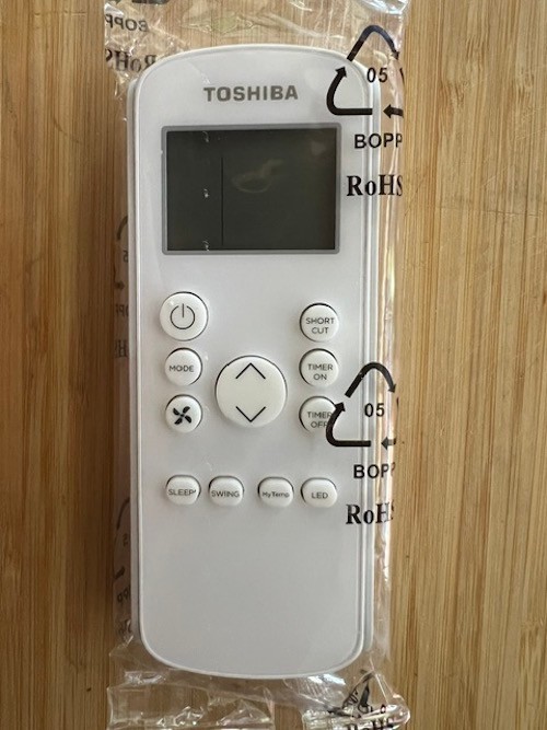 Toshiba Remote RG57HA(B)/BGEFU1 for Toshiba, Midea Mini-Split ACs
